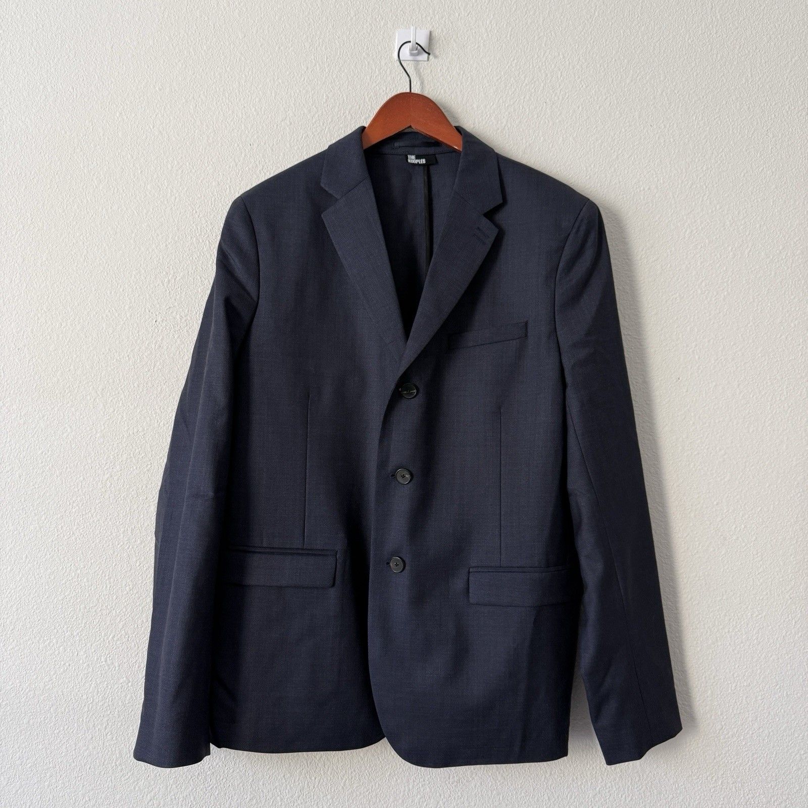 New The Kooples Wool Blazer Mens Size 52 Navy Blue Sport Coat Suit Jacket $570